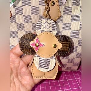 💖 Damier Azure & Ebene Vivienne puffy Doll leather Handmade with ❤️